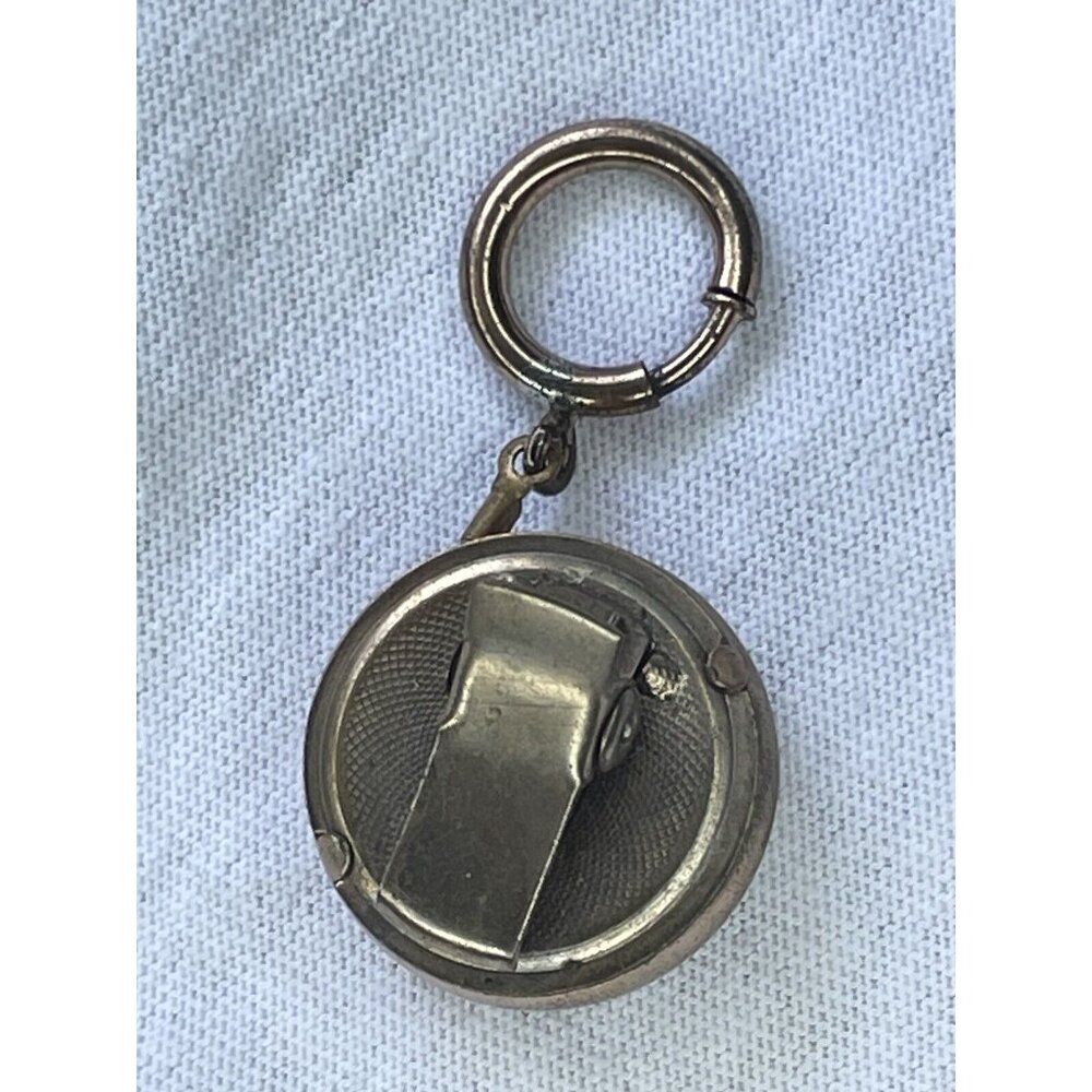 Antique Turned Engine Design Retractable Chain Cl… - image 6